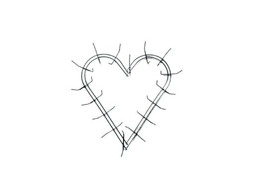 Picture of Clamp Heart Wreath Frame 16"