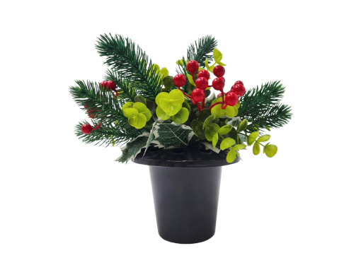 Picture of Holly, Fir & Berry Crem Pot 