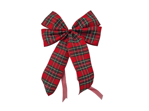 Picture of Wreath Bow - Tartan - 25cm - 25 per pack