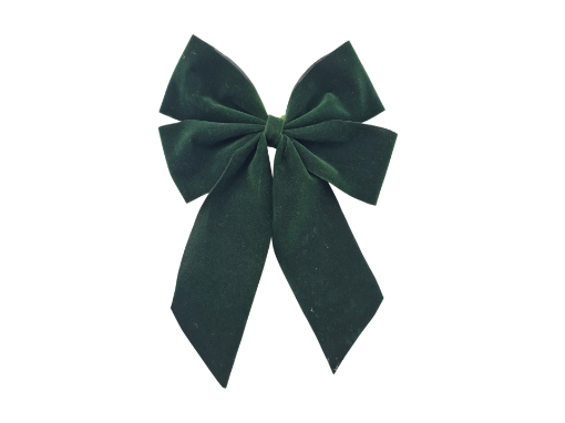 Picture of Wreath Bow - Green Velvet - 25cm - 25 per pack