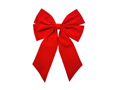 Picture of Wreath Bow - Red Velvet - 25cm - 25 per pack